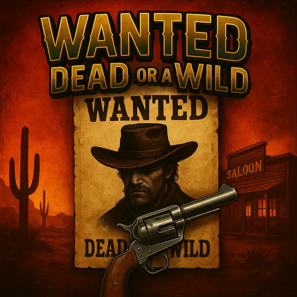 Wanted Dead or a Wild slot game artwork